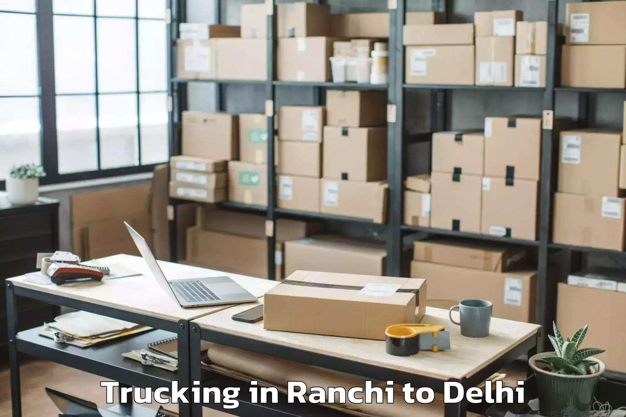 Professional Ranchi to Alipur Trucking